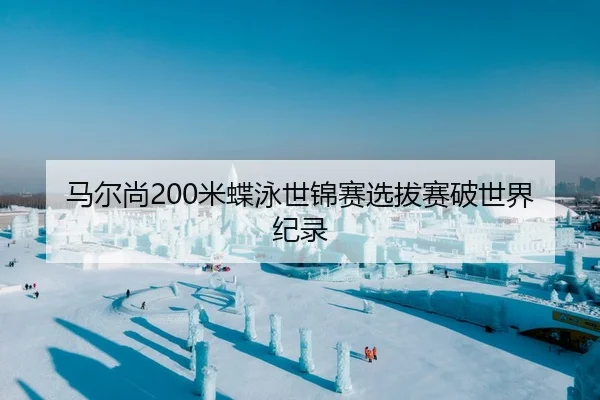 马尔尚200米蝶泳世锦赛选拔赛破世界纪录